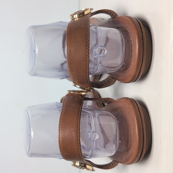 Tory Burch Minnie travel flat thong/ slingback sandals womans size 10.5 - Picture 4 of 15